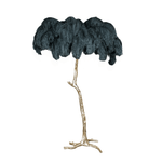 Ostrich Feather Floor Lamp