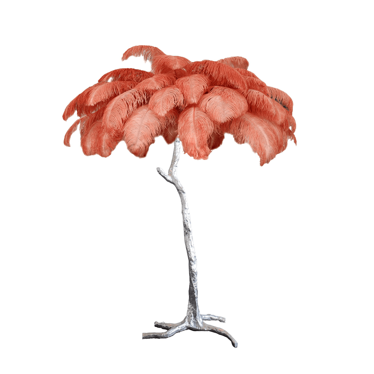 Ostrich Feather Floor Lamp