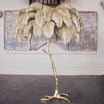 ostrich-feather-floor-light