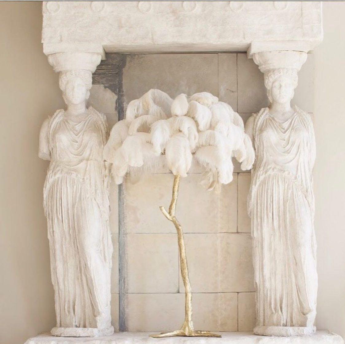 ostrich-feather-floor-light