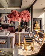 ostrich-feather-floor-light