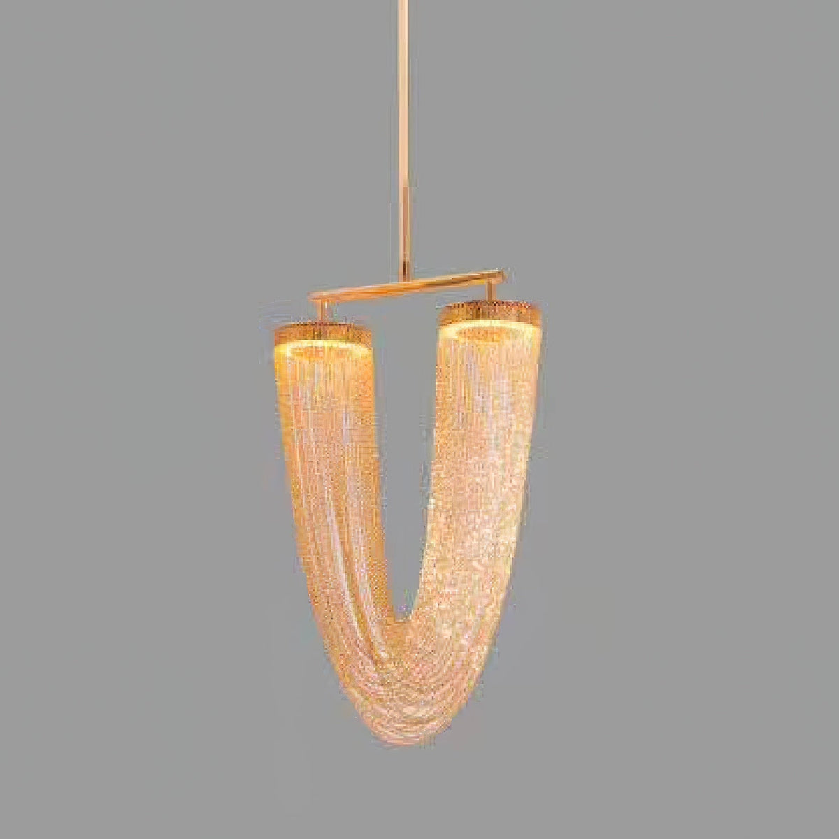 Otero Sculptural Copper Pendant Light with Integrated LED