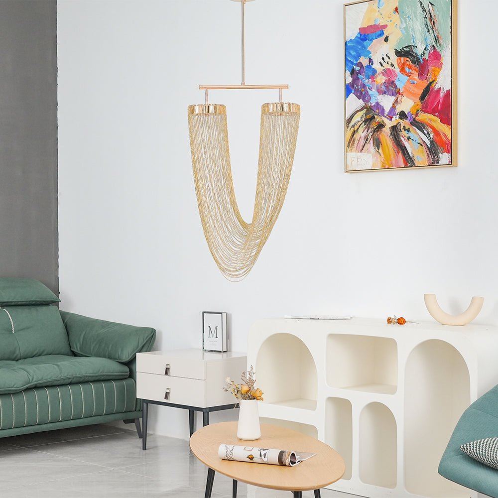 Otero Sculptural Copper Pendant Light with Integrated LED
