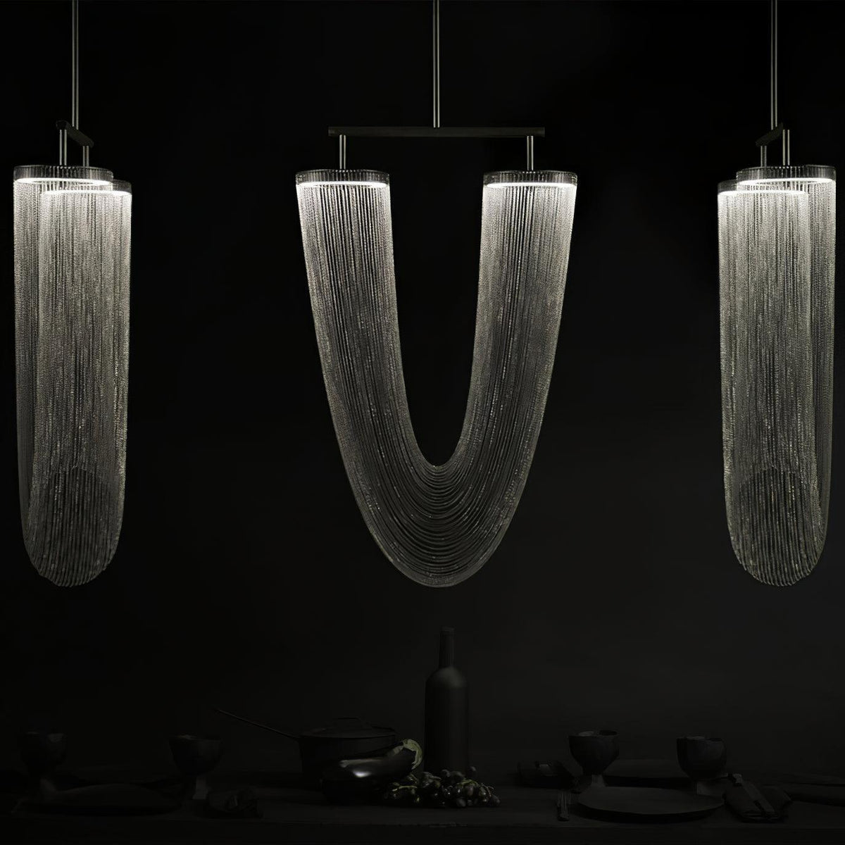 Otero Sculptural Copper Pendant Light with Integrated LED