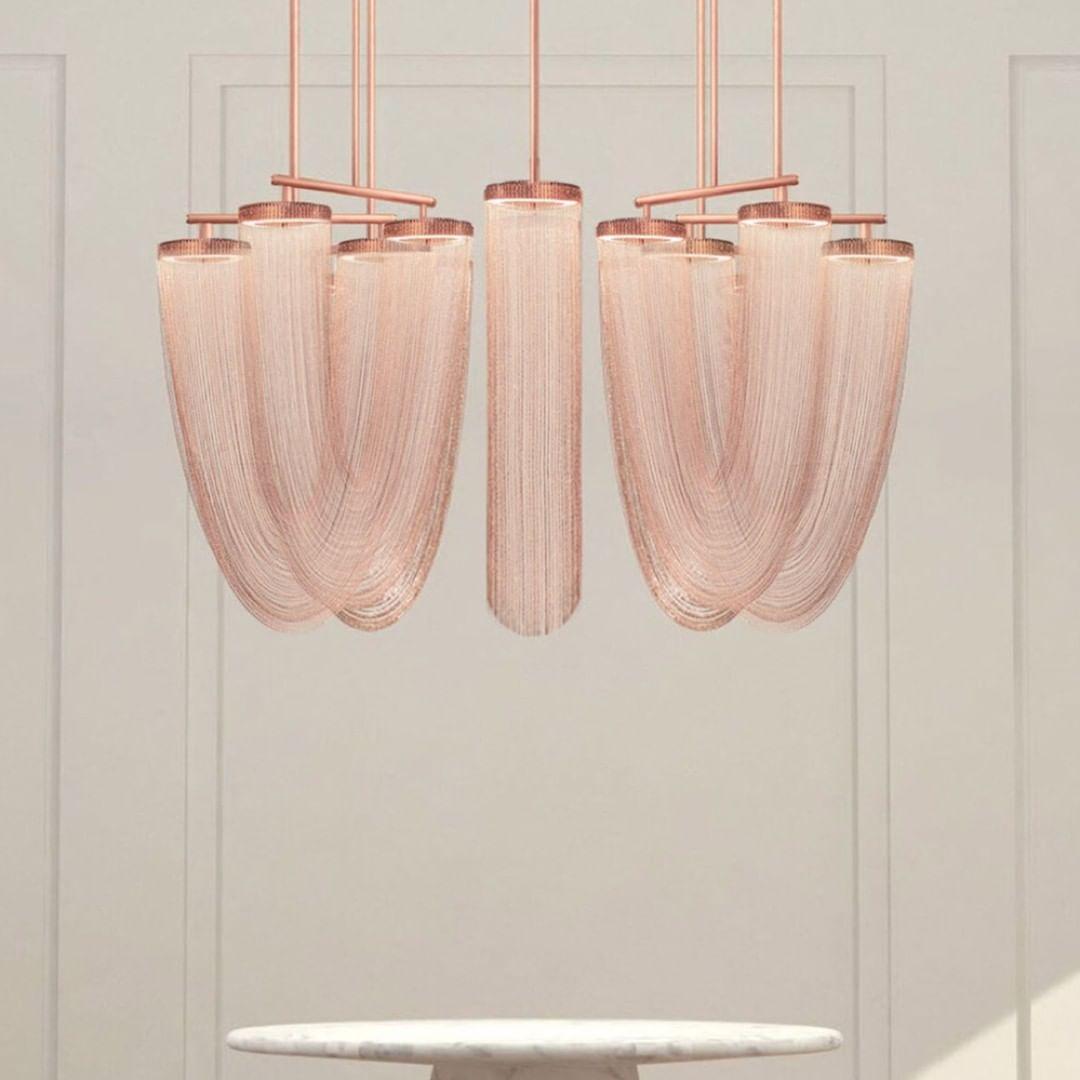 Otero Sculptural Copper Pendant Light with Integrated LED