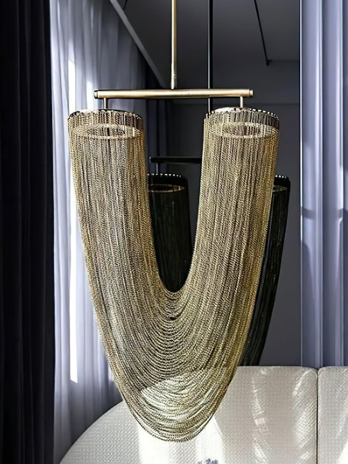 Otero Sculptural Copper Pendant Light with Integrated LED