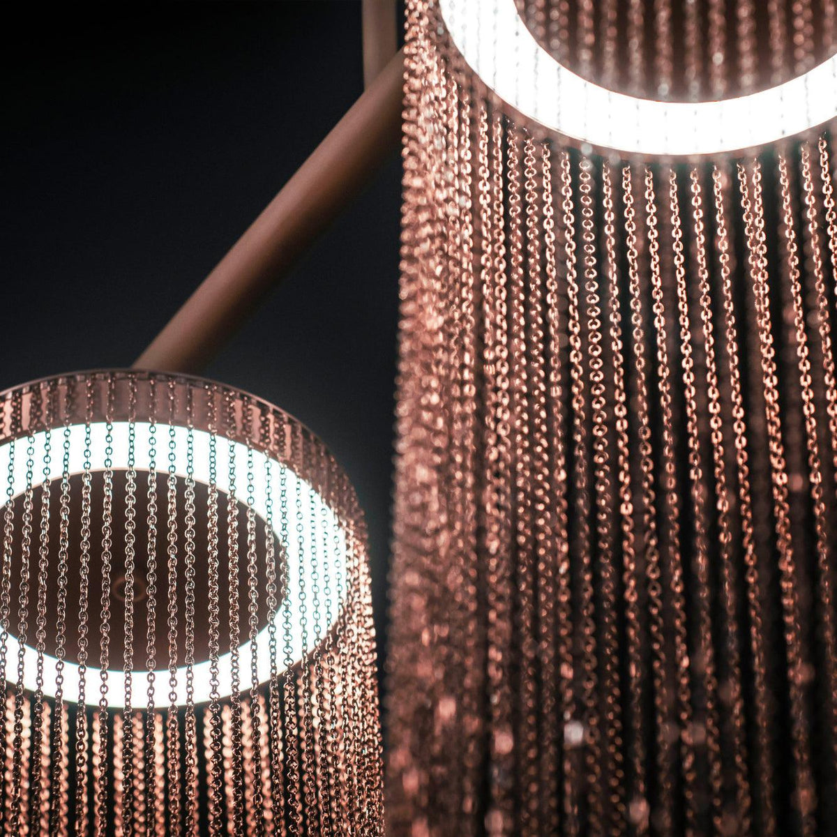 Otero Sculptural Copper Pendant Light with Integrated LED
