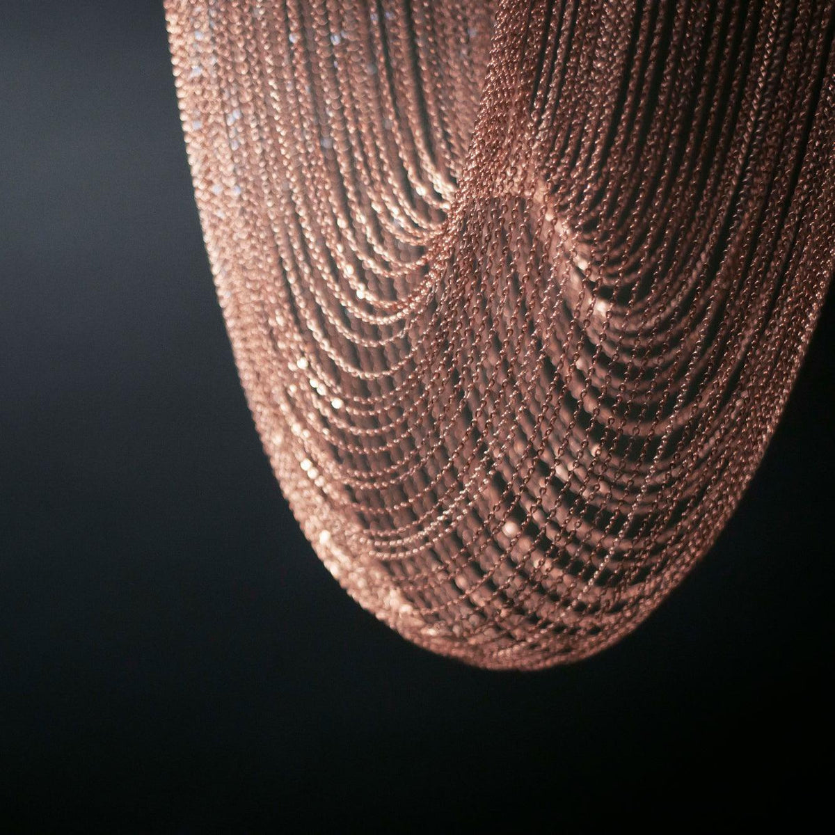 Otero Sculptural Copper Pendant Light with Integrated LED