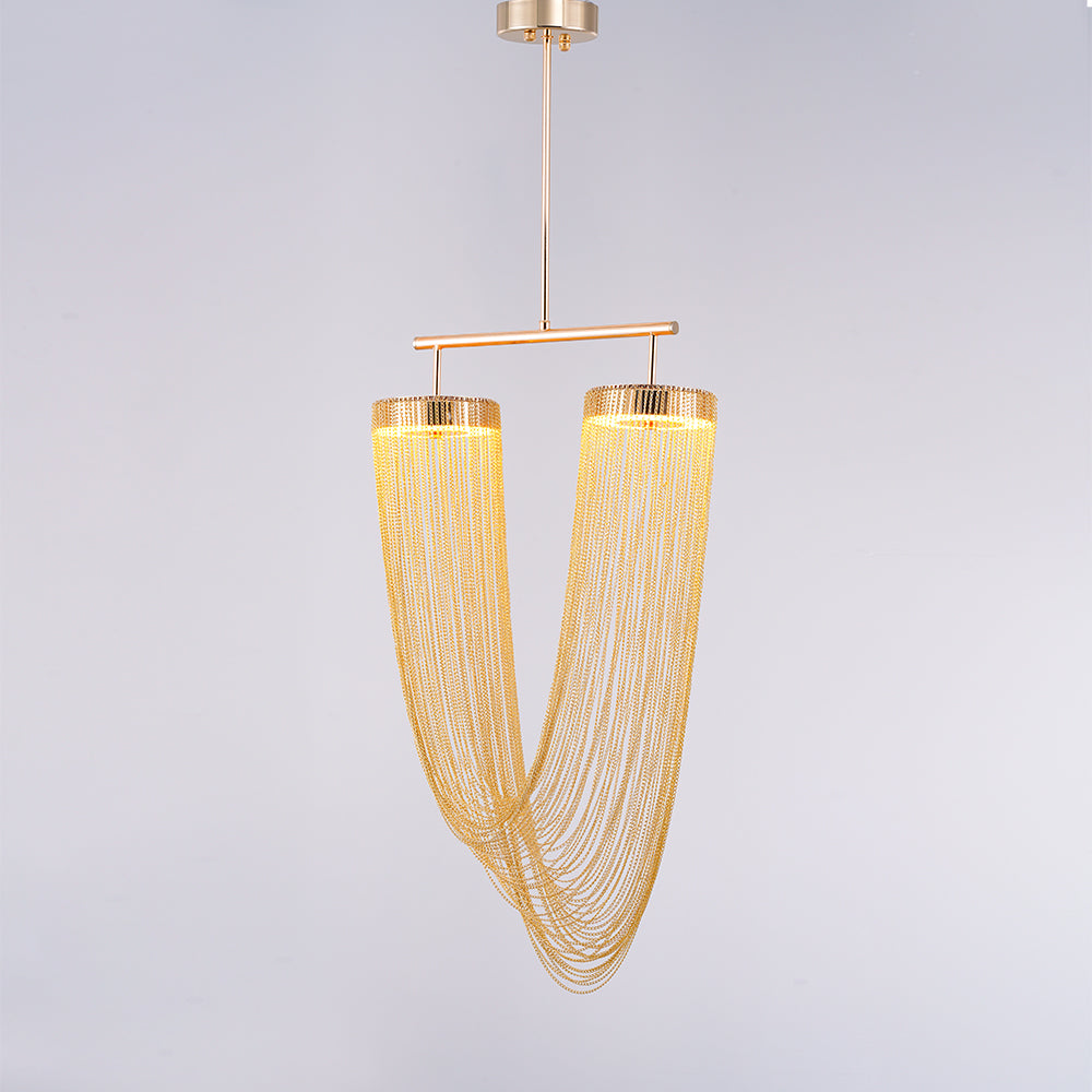 Otero Sculptural Copper Pendant Light with Integrated LED
