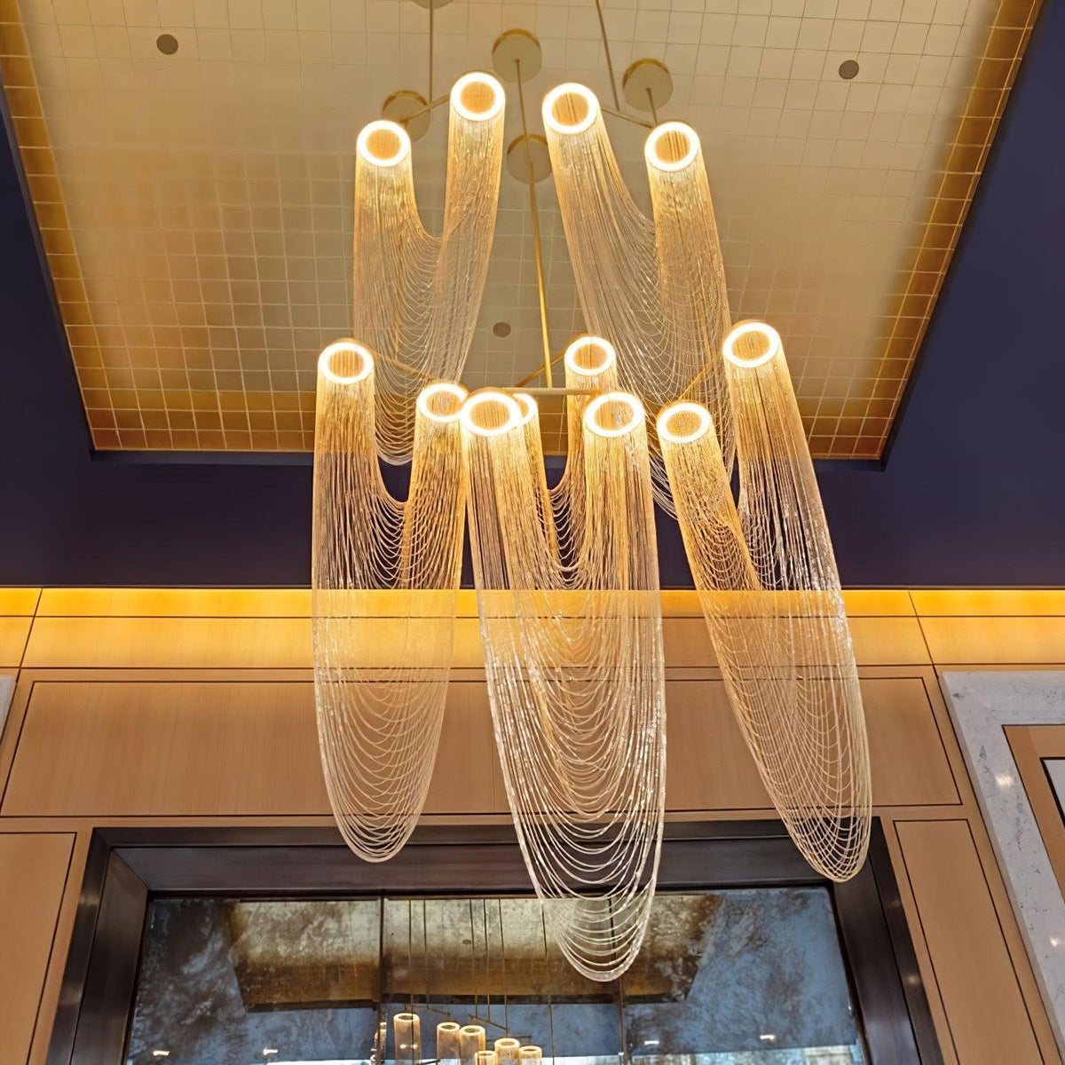 Otero Sculptural Copper Pendant Light with Integrated LED