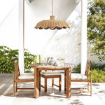 Boho Chic Rattan Woven Pendant Lamp