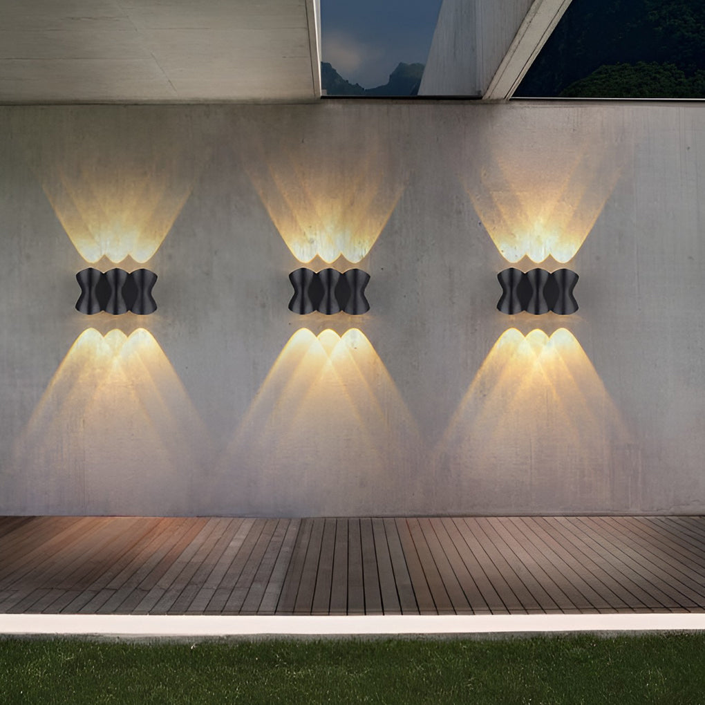 Led Up And Down Lights Waterproof Modern Outdoor Wall Lamp