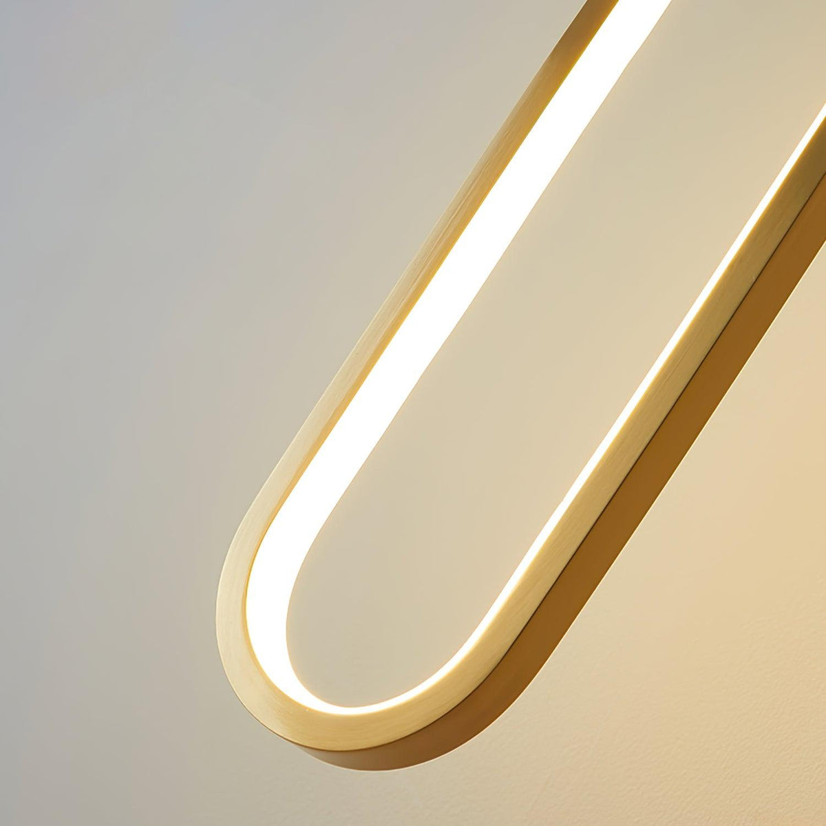 Oval Led Brass Wall Lamp