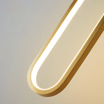 Oval Led Brass Wall Lamp
