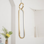 Led Oval Linear Pendant Light