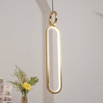 Led Oval Linear Pendant Light