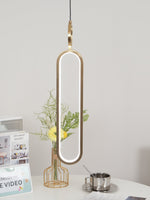 Led Oval Linear Pendant Light