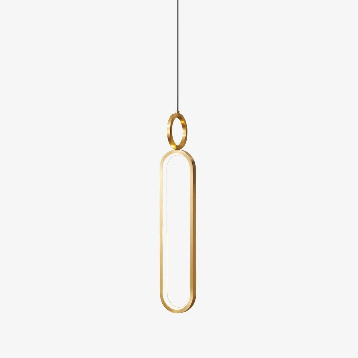 Led Oval Linear Pendant Light