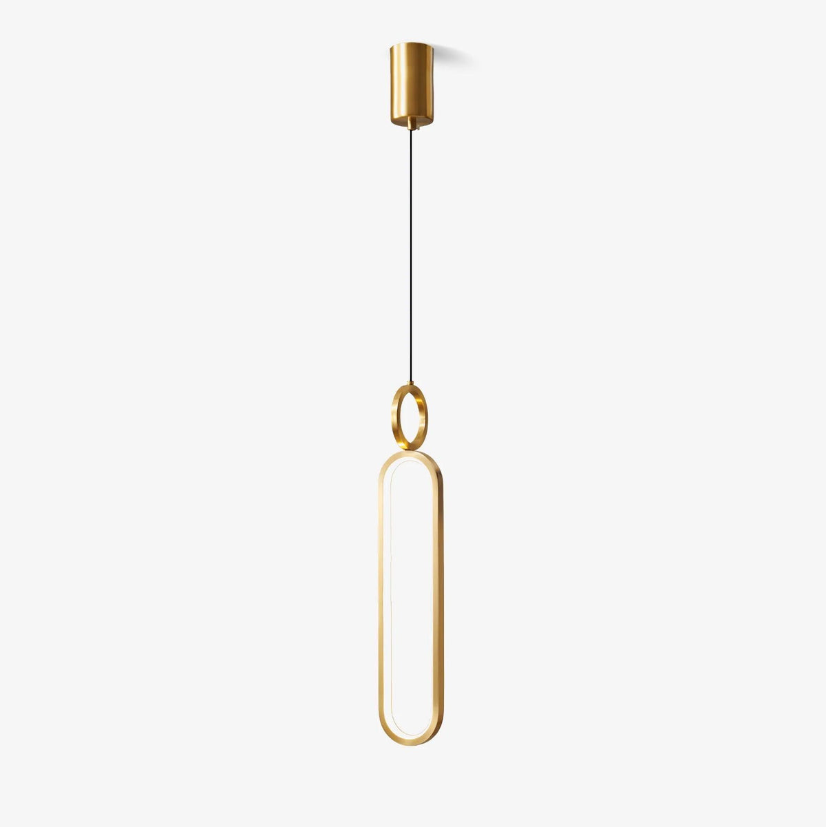 Led Oval Linear Pendant Light