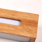 Oval Wooden Wall Light