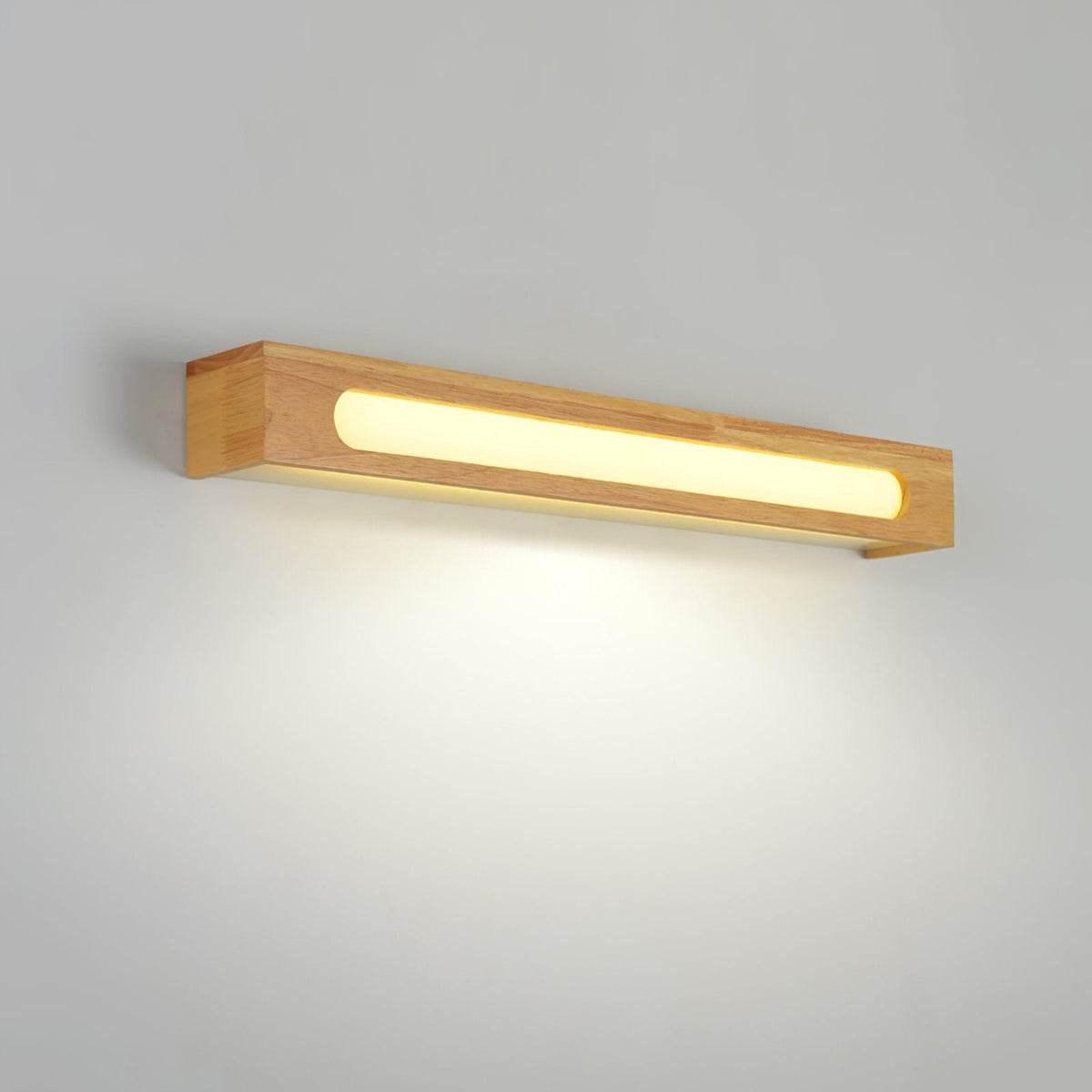 Oval Wooden Wall Light