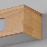 Oval Wooden Wall Light