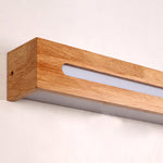 Oval Wooden Wall Light