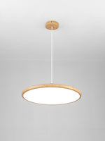 Ovalo Grain Pendant Light – Modern Wood Finish LED Hanging Lamp