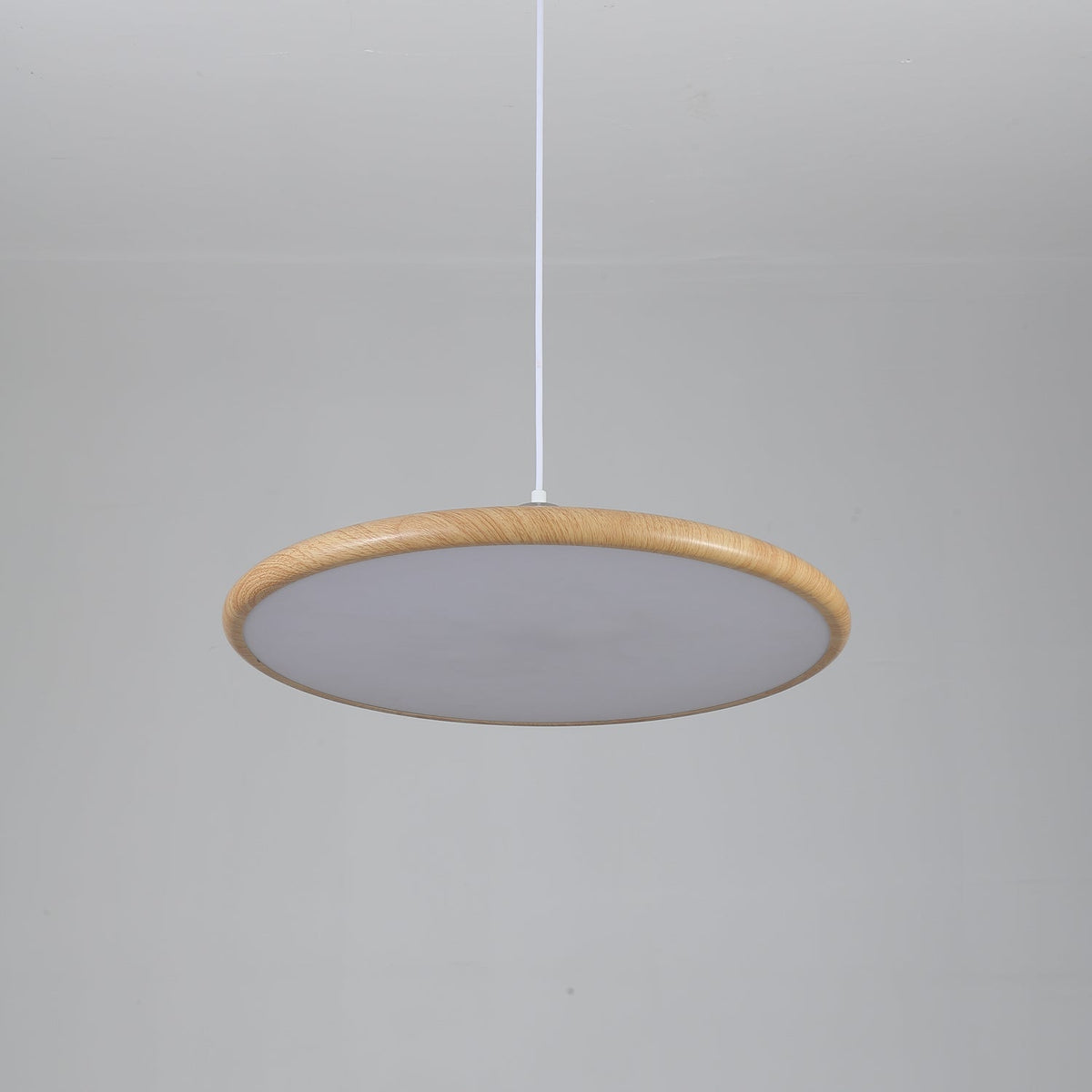 Ovalo Grain Pendant Light – Modern Wood Finish LED Hanging Lamp