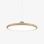 Ovalo Grain Pendant Light – Modern Wood Finish LED Hanging Lamp