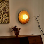 Ovalo Ceramic Wall Sconce – Handcrafted Modern Lighting for Bedroom & Living Room