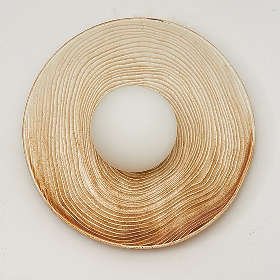 Ovalo Ceramic Wall Sconce – Handcrafted Modern Lighting for Bedroom & Living Room
