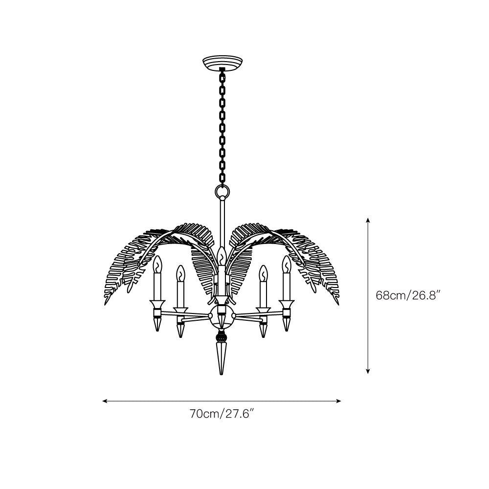 palm-frond-chandelier