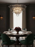Palm Grove Glass Chandelier – Handcrafted Murano-Style Pendant Light for Dining & Living Rooms