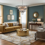 Palm Grove Glass Chandelier – Handcrafted Murano-Style Pendant Light for Dining & Living Rooms
