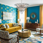 Palm Grove Glass Chandelier – Handcrafted Murano-Style Pendant Light for Dining & Living Rooms