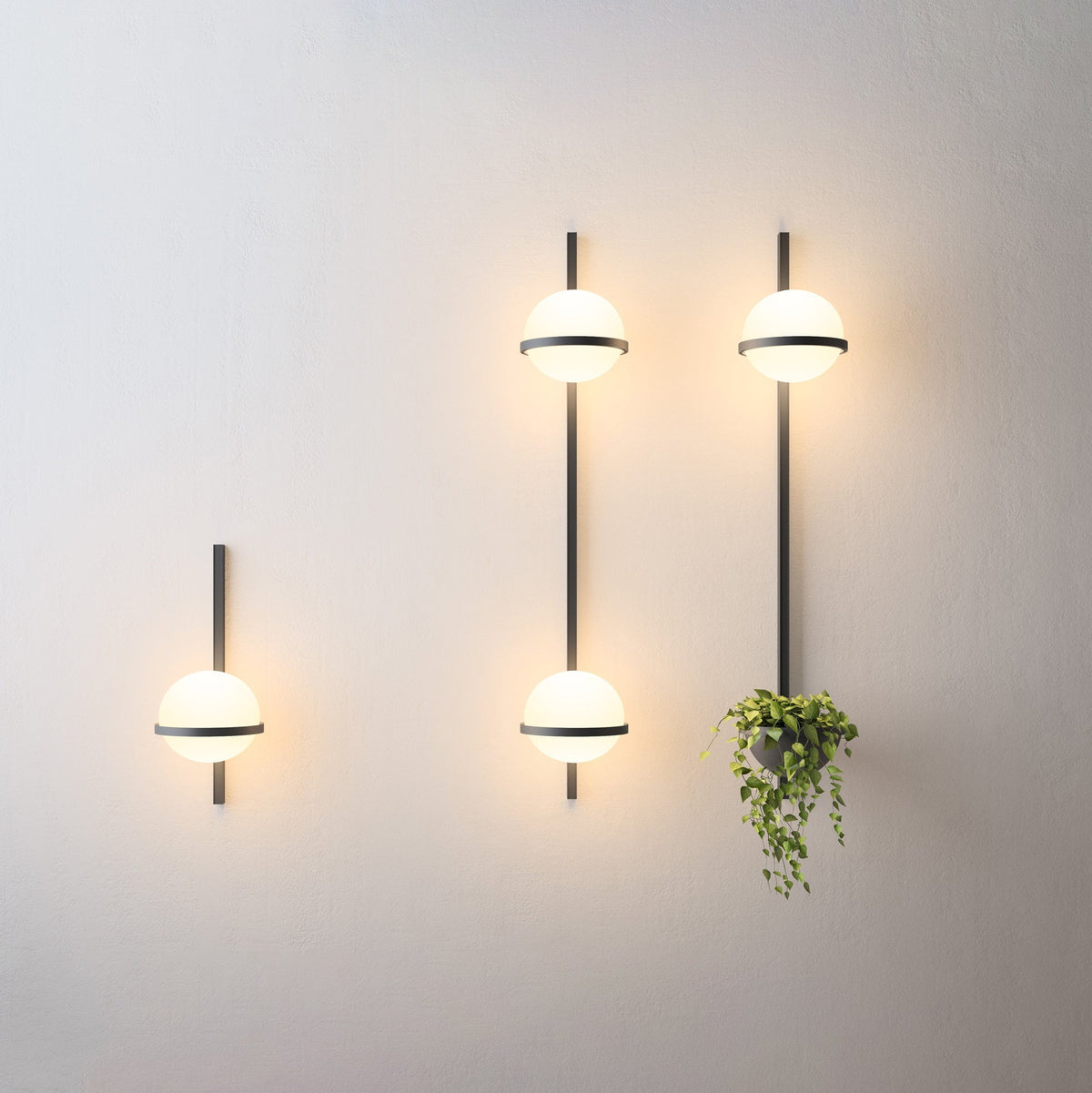 Solstice Orb Wall Light – Modern LED Sconce for Indoor & Outdoor Spaces