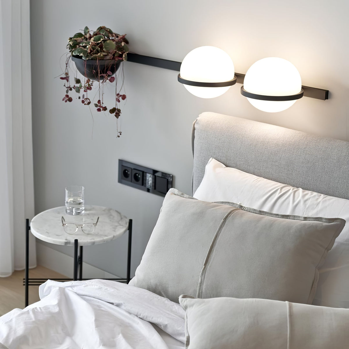Solstice Orb Wall Light – Modern LED Sconce for Indoor & Outdoor Spaces