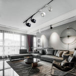 Paloma Modern LED Linear Ceiling Light in Black or White