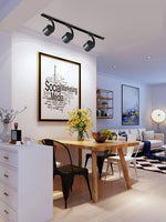 Paloma Modern LED Linear Ceiling Light in Black or White
