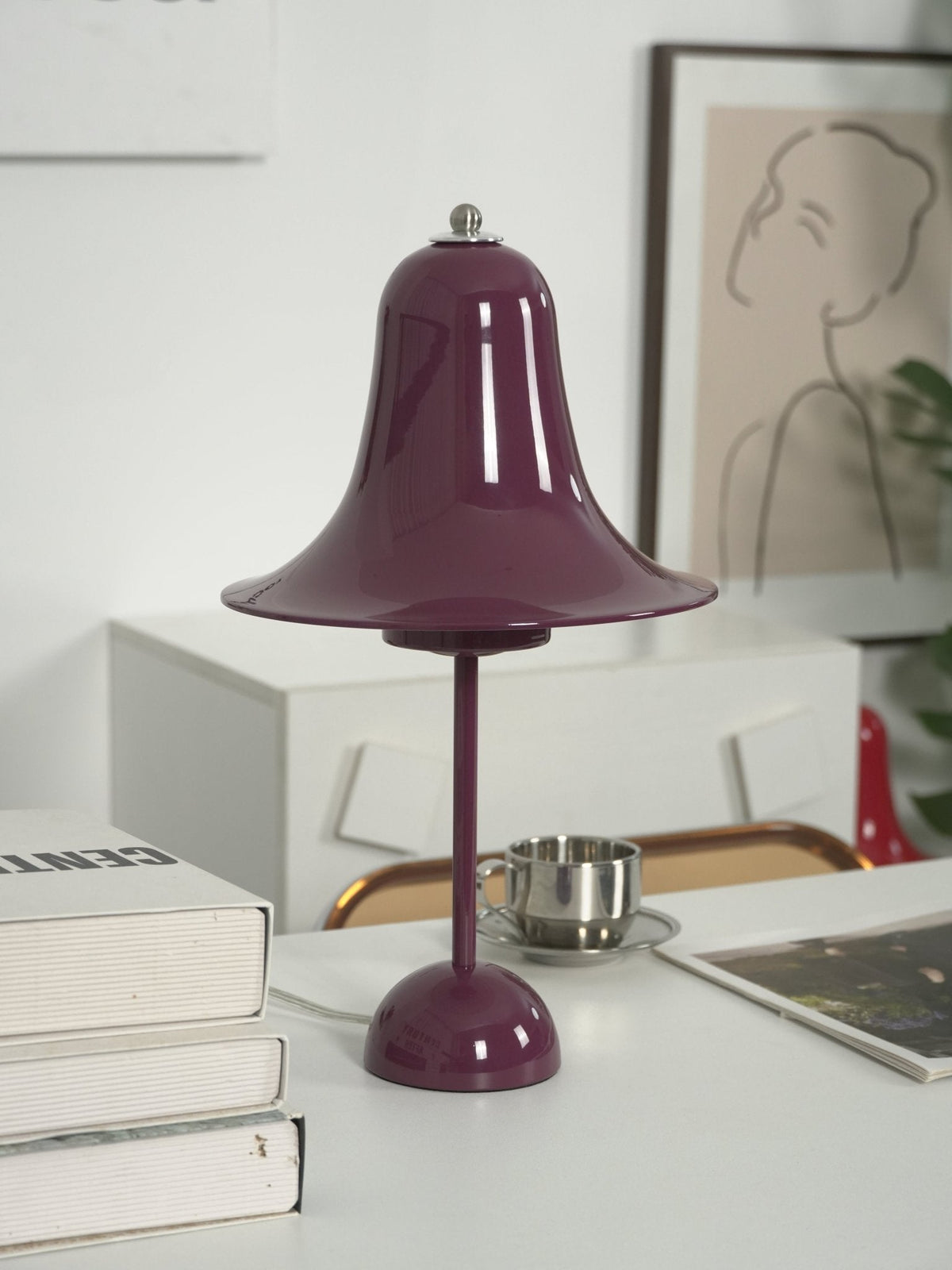 Pantop Bell Portable Table Lamp – Modern Metal LED Desk Lamp for Bedroom & Living Room
