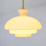 Paolina Glass Pendant Light – Mid-Century Modern Ceiling Lamp in Gold