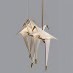 Paper Crane Bird Led Chandelier