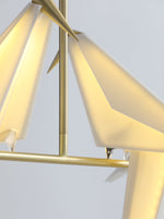 Paper Crane Bird Led Chandelier