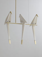 Paper Crane Bird Led Chandelier