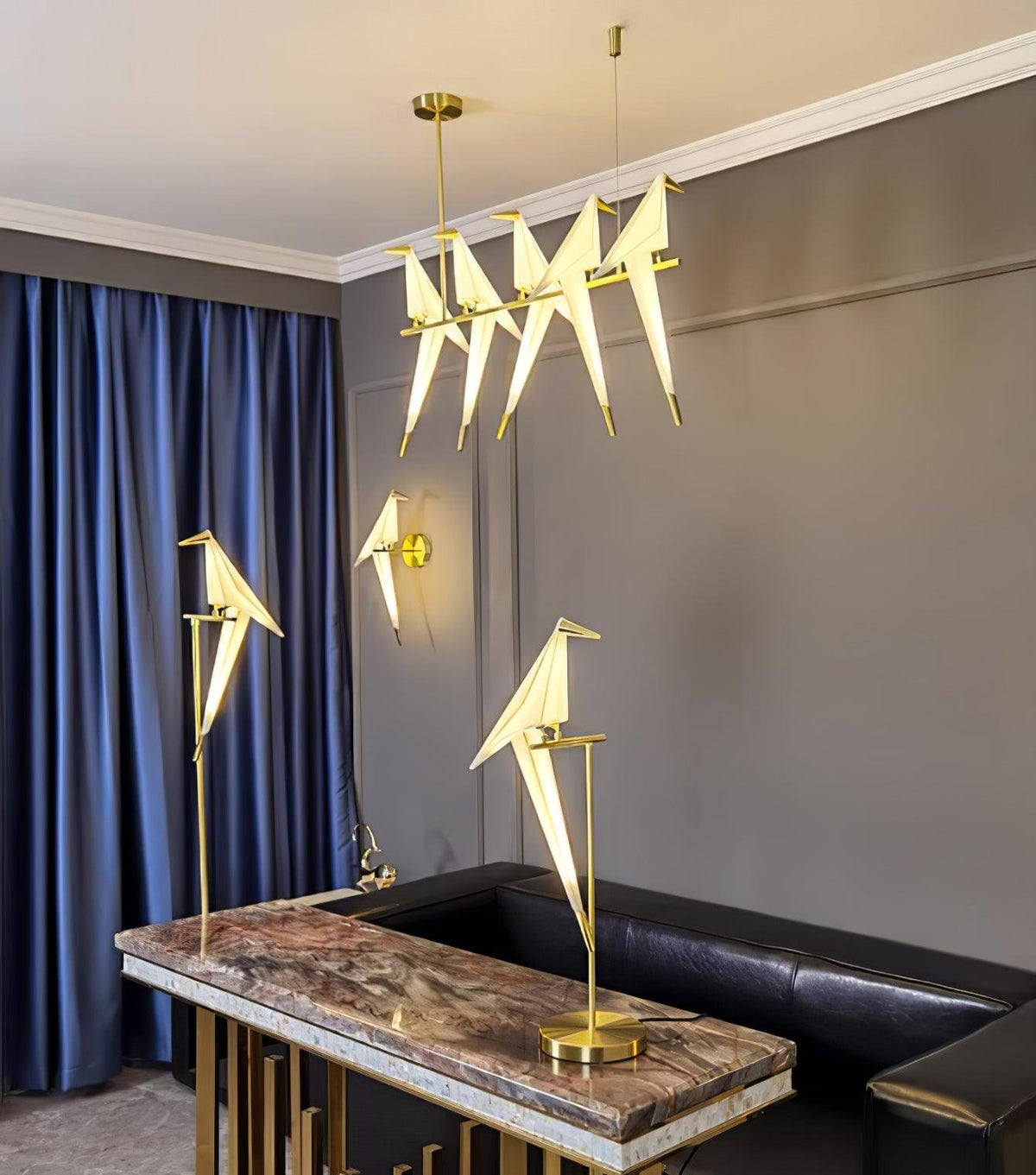 Paper Crane Floor Lamp