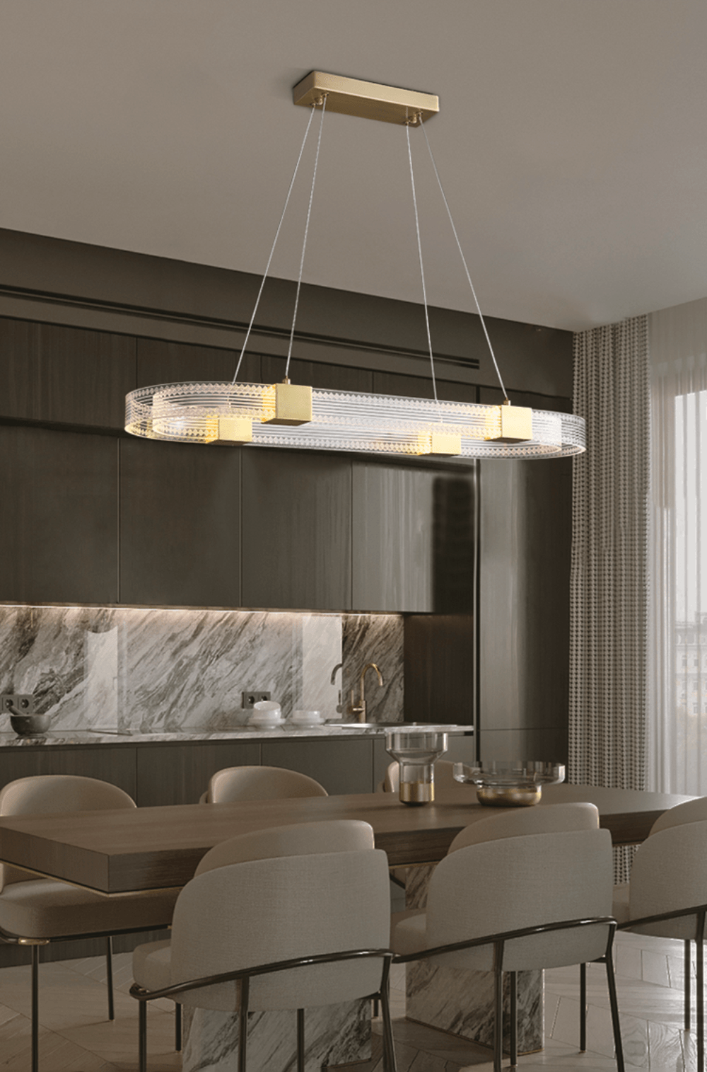 Parallel Ring Led Chandelier