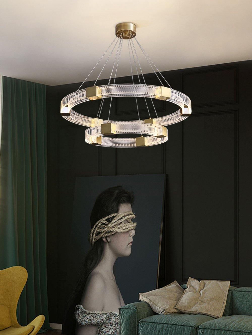 Parallel Ring Led Chandelier