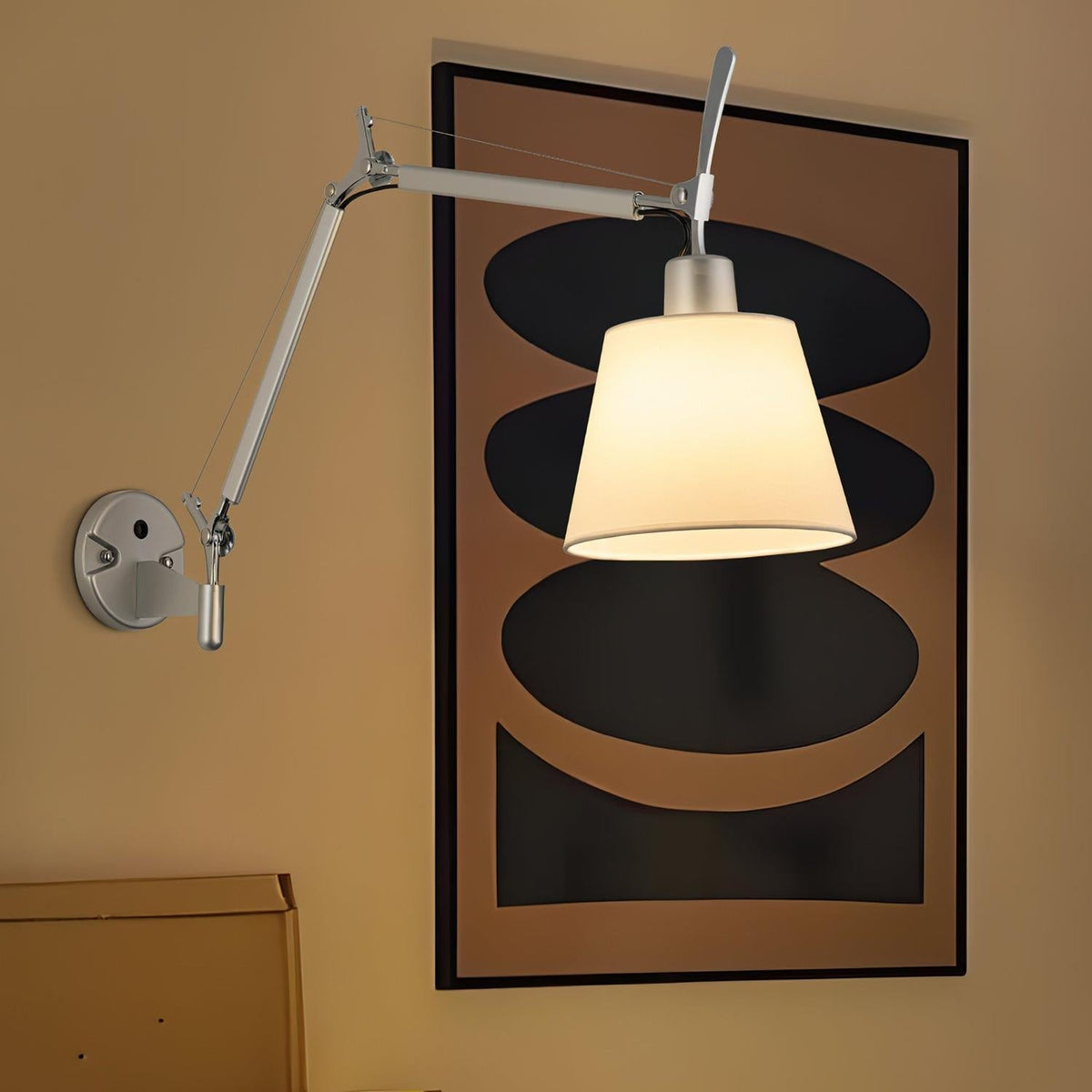 Swing Arm Bedside Wall Lamp For Bedroom