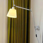 Swing Arm Bedside Wall Lamp For Bedroom